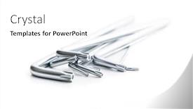  Presentation with metal - Beautiful presentation featuring metal-torx-screwdrivers-isolated backdrop and a white colored foreground