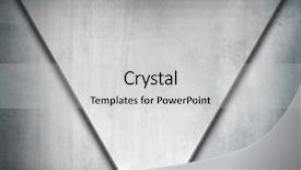  Presentation with metal plating - Cool new PPT layouts with cement sheets - metal triangle plate backdrop and a light gray colored foreground
