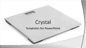 Presentation with weight - Amazing presentation theme having bascula - metal weight scale isolated backdrop and a light gray colored foreground