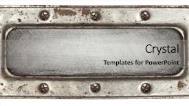  Presentation with aluminium seamless metal texture - Slides featuring metalic gears - metal plate texture with screws background and a light gray colored foreground