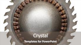  Presentation with metal - Amazing slide deck having metalic gears - round metal collage isolated backdrop and a dark gray colored foreground