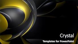  Presentation with black yellow - Audience pleasing slide set consisting of metalic mercury - black yellow metall 01 backdrop and a  colored foreground