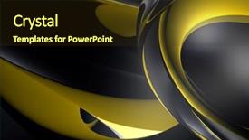  Presentation with black yellow - Amazing PPT layouts having metalic mercury - black yellow metall 03 backdrop and a  colored foreground