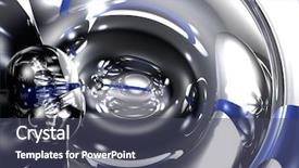  Presentation with blue metallic - Amazing slides having metalic mercury - blue metallic space abstract backdrop and a  colored foreground