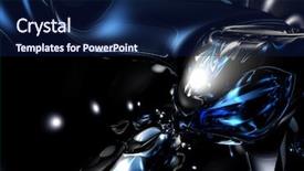  Presentation with stars blue silver - Beautiful PPT layouts featuring metalic mercury - blue silver metall in space backdrop and a  colored foreground