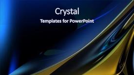  Presentation with mercury - Cool new slide set with metalic mercury - golden metall in blue light backdrop and a navy blue colored foreground