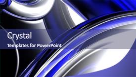  Presentation with mercury - PPT theme with metalic mercury - metall in blue light background and a  colored foreground