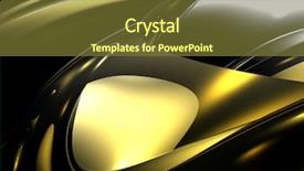  Presentation with silver and gold - Cool new slides with metalic mercury - silver sphere in golden metall backdrop and a  colored foreground