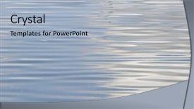  Presentation with mercury - Beautiful presentation theme featuring metalic mercury - water waves backdrop and a light blue colored foreground