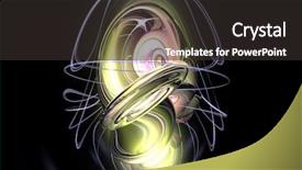  Presentation with wires - Slide set having metalic mercury - yellow metal eye in wires background and a  colored foreground