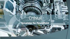  Presentation with automotive - Presentation theme featuring templates movement - metallic background of car automotive background and a teal colored foreground