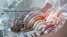  Presentation with automotive - PPT theme featuring metallic-background-of-car-automotive background and a light gray colored foreground