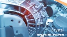  Presentation with automotive - Audience pleasing PPT layouts consisting of metallic-background-of-car-automotive backdrop and a teal colored foreground