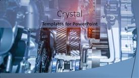  Presentation with automotive - PPT theme featuring metallic-background-of-car-automotive background and a teal colored foreground