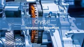  Presentation with automotive - Presentation theme consisting of metallic-background-of-car-automotive background and a teal colored foreground