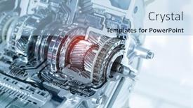  Presentation with automotive - Cool new PPT theme with metallic-background-of-car-automotive backdrop and a light blue colored foreground