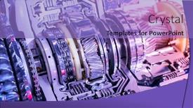  Presentation with automotive - PPT theme having metallic-background-of-car-automotive background and a light blue colored foreground