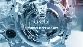  Presentation with automotive - PPT theme with metallic-background-of-car-automotive background and a ocean colored foreground