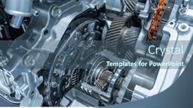  Presentation with automotive - Presentation design featuring metallic-background-of-car-automotive background and a  colored foreground