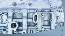  Presentation with suspension - Slides consisting of metallic-background-of-car-suspension background and a light blue colored foreground