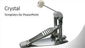  Presentation with drum - Cool new slide deck with metallic base - clipping path of the drum backdrop and a white colored foreground