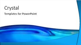  Presentation with blue metallic - Cool new presentation design with metallic blue wave backdrop and a white colored foreground