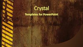  Presentation with crack - Audience pleasing slides consisting of metallic crack - grunge background with rusty metal backdrop and a tawny brown colored foreground