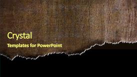  Presentation with crack - Colorful presentation design enhanced with metallic crack - rip rust metal background backdrop and a tawny brown colored foreground