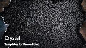  Presentation with crack - Cool new PPT theme with metallic crack - rusty metal background backdrop and a dark gray colored foreground