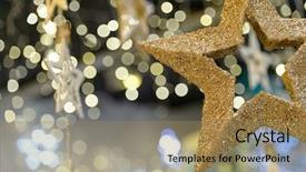  Presentation with gold star - Audience pleasing PPT theme consisting of ugandan shillings bills isolated backdrop and a lemonade colored foreground