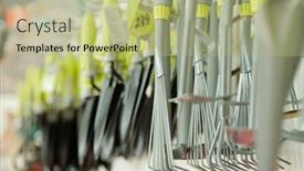  Presentation with lovers - Beautiful PPT layouts featuring metallic-rakes-shovels backdrop and a mint green colored foreground