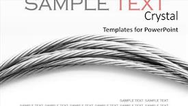  Presentation with metallic - Cool new PPT layouts with steel fiber - metallic rope on background backdrop and a white colored foreground
