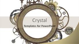 Presentation with metallic - Presentation featuring can be used for steampunk background and a coral colored foreground