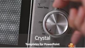  Presentation with metallic - Audience pleasing slide deck consisting of metallic toggle switch of oven backdrop and a dark gray colored foreground