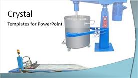  Presentation with plasma - Amazing slide set having metalurgy - image of a plasma cutting backdrop and a white colored foreground