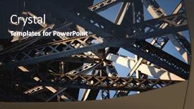  Presentation with iron appliances - Presentation design featuring metalwork-of-the-dom-luis background and a tawny brown colored foreground