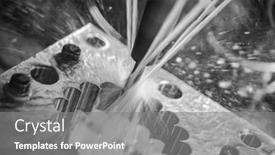  Presentation with lathe - Slide deck featuring metalworking-cnc-lathe-milling-machine background and a gray colored foreground