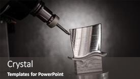  Presentation with cnc cutting machine - Amazing theme having metalworking-cnc-milling-machine-cutting backdrop and a dark gray colored foreground