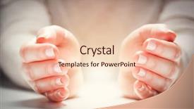  Presentation with creation - Colorful slides enhanced with metaphor - light between woman's hands backdrop and a lemonade colored foreground