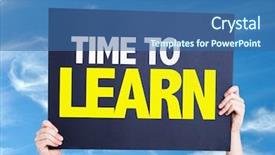  Presentation with learn - Beautiful PPT theme featuring  backdrop and a  colored foreground