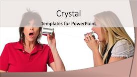  Presentation with generations - Presentation theme with metaphor showing communication between generations against white background and a lemonade colored foreground