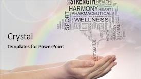  Presentation with health wellness - Audience pleasing presentation theme consisting of merry christmas happy new year concept backdrop and a tawny brown colored foreground