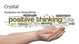  Presentation with positive attitude - Cool new slides with metaphor to optimism smile faith backdrop and a white colored foreground