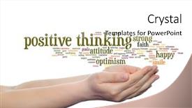  Presentation with positive attitude - Beautiful slides featuring metaphor to optimism smile faith backdrop and a white colored foreground