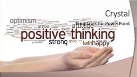  Presentation with positive attitude - Slide set featuring metaphor to optimism smile faith background and a white colored foreground