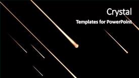  Presentation with asteroids - Colorful slide set enhanced with meteor - asteroids falling from heaven backdrop and a black colored foreground