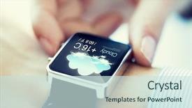  Presentation with forecast - Cool new PPT theme with meteor - business technology weather forecast backdrop and a sky blue colored foreground