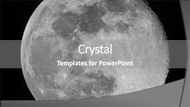  Presentation with 2019 - Beautiful PPT theme featuring meteor - detailed image of full moon backdrop and a gray colored foreground