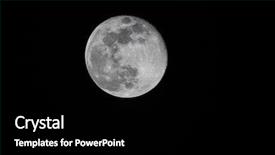  Presentation with 2019 - Slide set with meteor - detailed image of full moon background and a black colored foreground