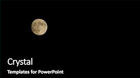  Presentation with dark night - Slides enhanced with meteor crater - lone small night moon background and a black colored foreground